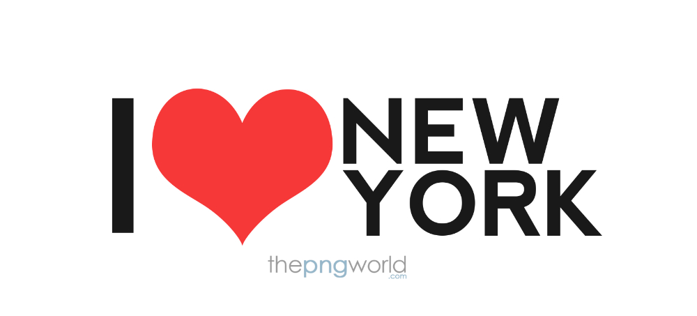 I love New York US Heart with Text PNG New York,i love New York,text,png,vector,city,banner,lights,welcome,party,cool,heart,love,us,united states